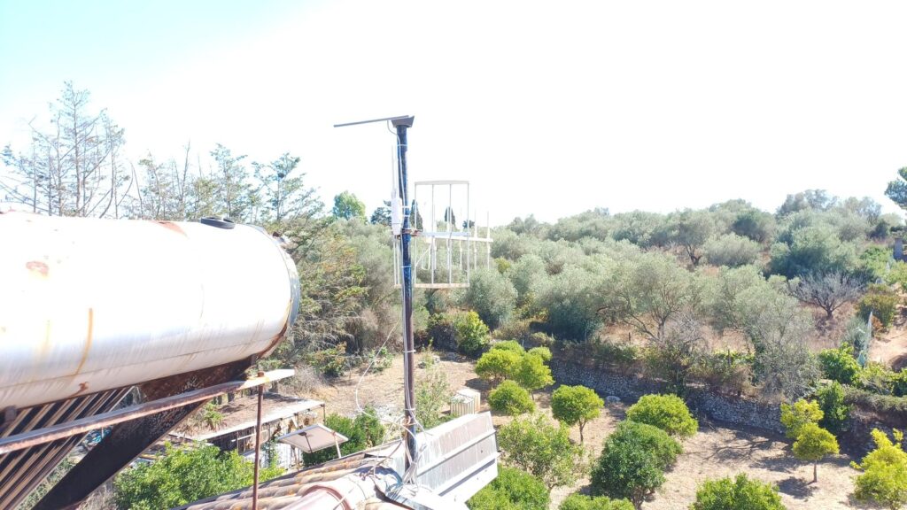 Antenna Starlink a Ponte Brandinu, Funtana Niedda, Sassari